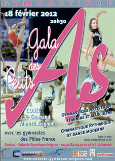 Avignon 2012 : Gala des Petits As avec la participation des Pôles de France de gymnastique