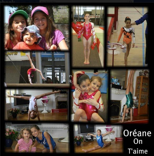 Oréane Léchenault mis en scène par Marie une fan de gymnastique