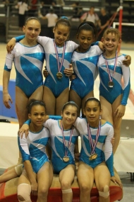 Les gymnastes du Pôle de Toulon