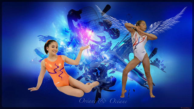 Océane Pausé et Oréane du pôle de Toulon de gymnastique. ©Mika