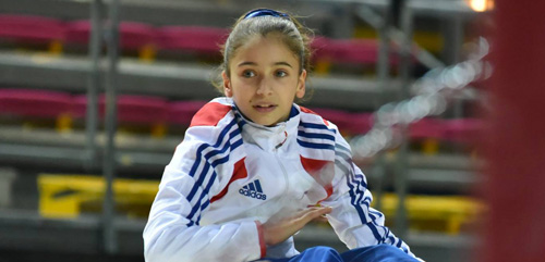 Oréane, membre de l'équipe de France junior